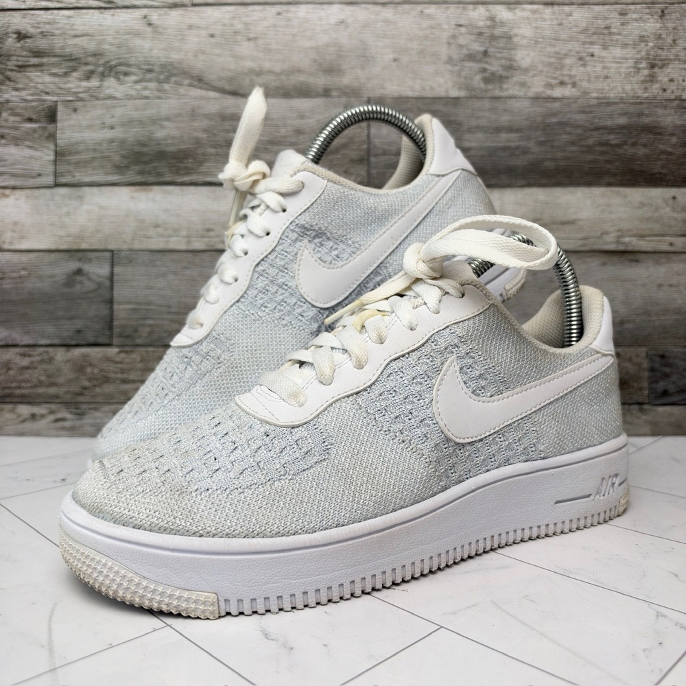 Nike Air Force 1 Flyknit 2.0 White Men Size 7 / Women Size 8.5 AV3042-100